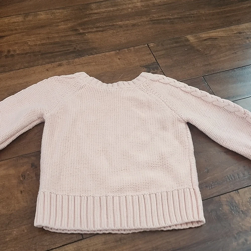 Baby GAP Pink Cable Knit Sweater 4t